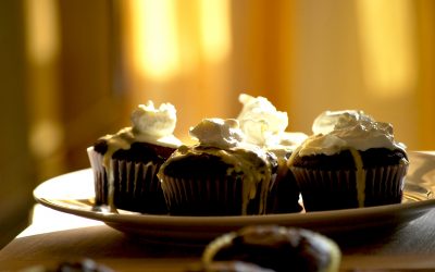 Chocolate & Pumpkin Cupcakes