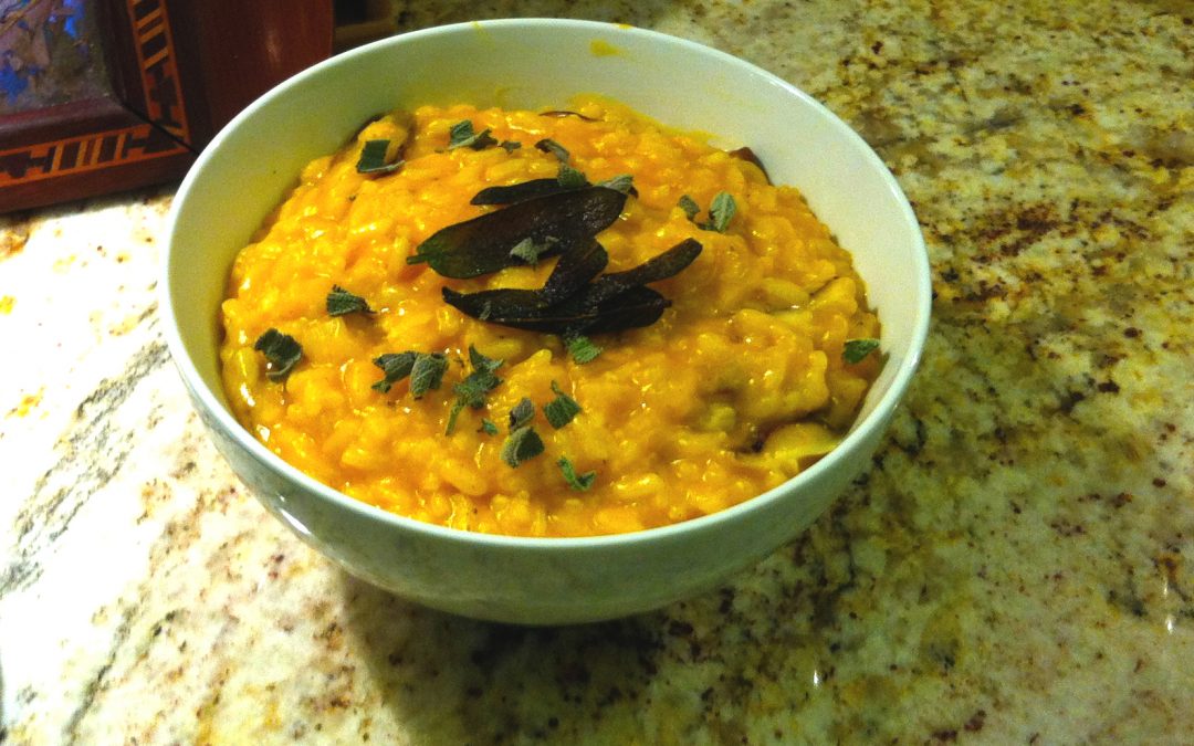 Day 8: Sage Pumpkin Shiitake Risotto