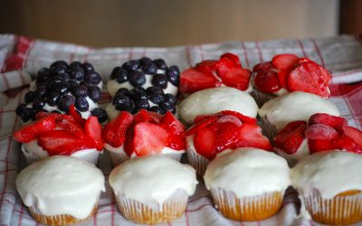 Patriotic Sweet Potato Cupcakes
