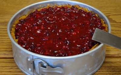 Pumpkin Cranberry Delight Cheesecake