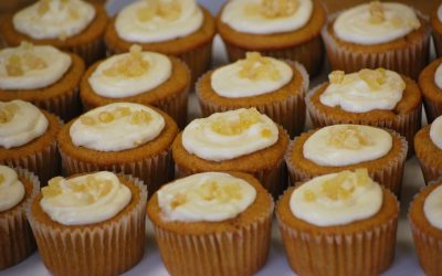 Ginger-Topped Sweet Potato Cupcakes