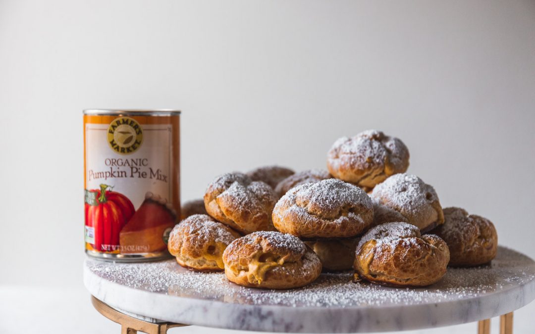 Pumpkin Pie Cream Puffs