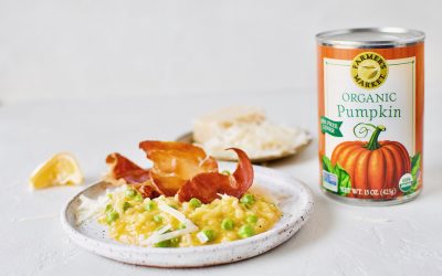Spring Pea Pumpkin Risotto