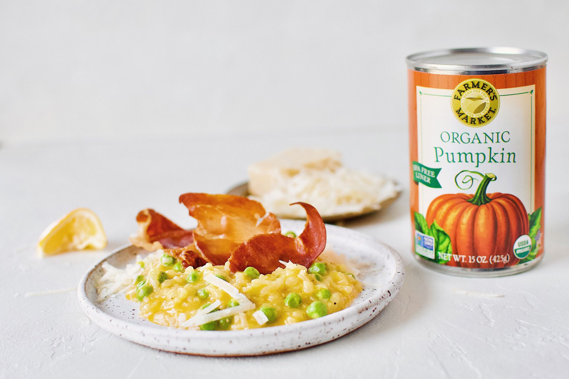 Spring Pea Pumpkin Risotto Farmers Market Foods Organic Pumpkin Puree