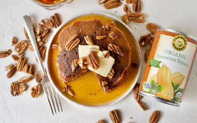 Butternut Squash Pecan Pancakes