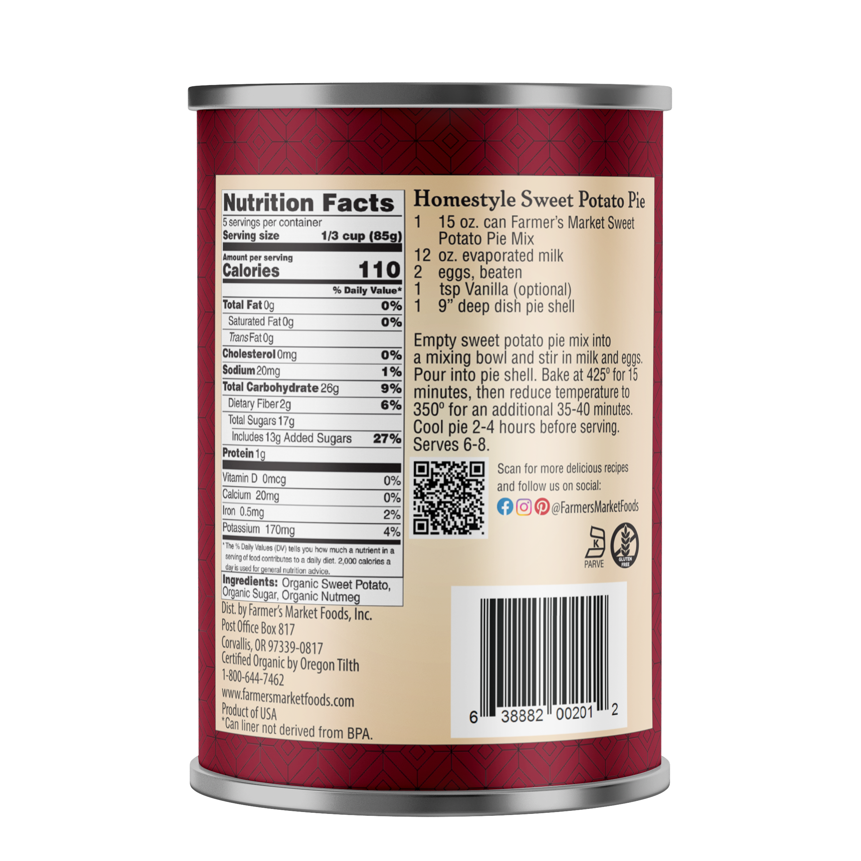 Organic Sweet Potato Pie Mix - Image 2