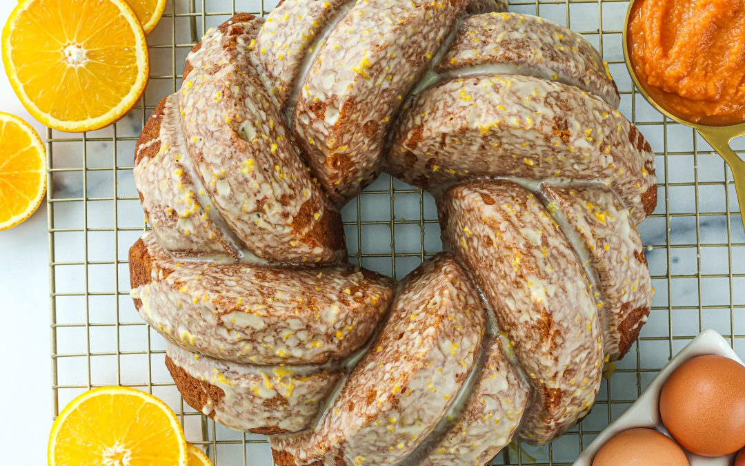 glazed sweet potato bundt cake