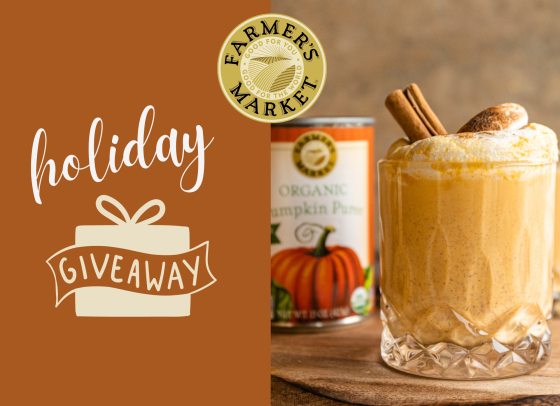 September holiday giveaway for Farmer's Market Foods