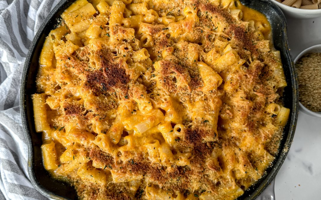 gluten free pumpkin Mac and cheese skillet recipe