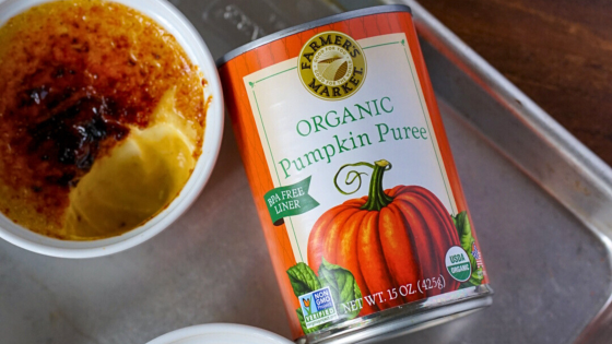 pumpkin spice creme brulee