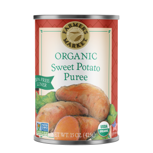 can of organic sweet potato puree