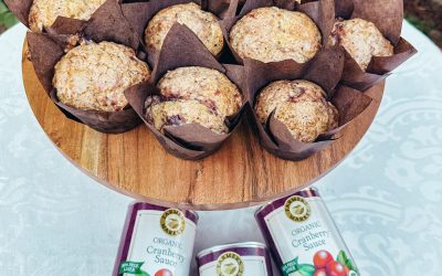 Leftover Cranberry Sauce Muffins