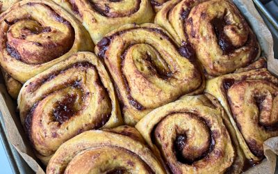 Pumpkin Cranberry Cinnamon Rolls