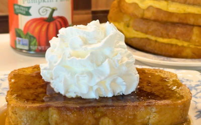 Pumpkin Cream Cheese Stuffed French Toast
