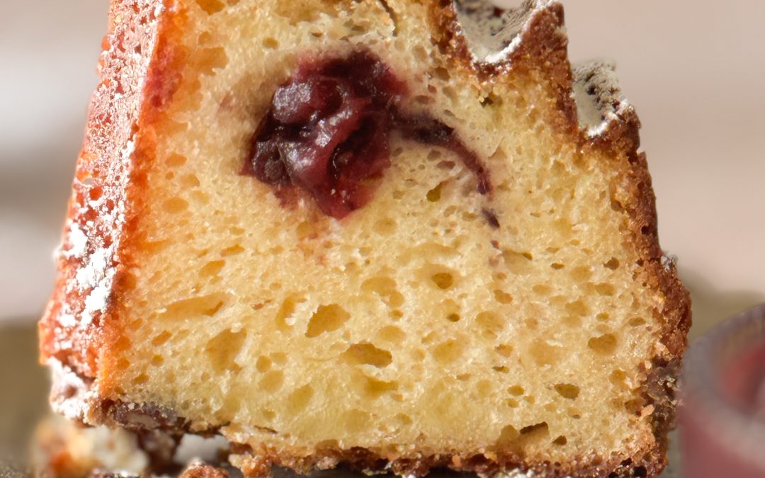 A Slice of Cranberry Pecan Coffee Cake